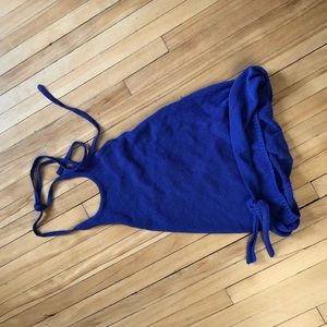NWT Zara Electric Blue Violet Halter Top